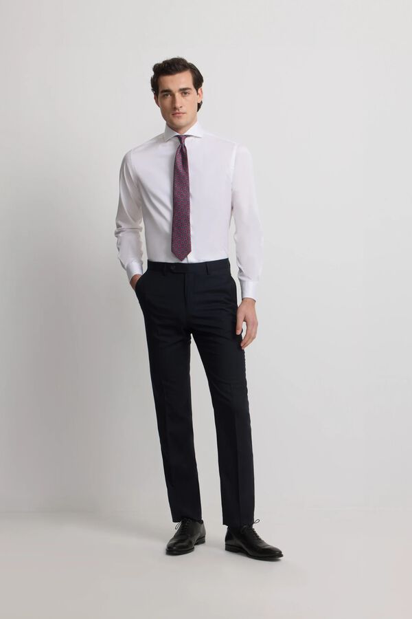 Silbon Pantal&oacute;n traje natural stretch Azul marino