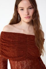 Slowlove Lace camisole top Brown