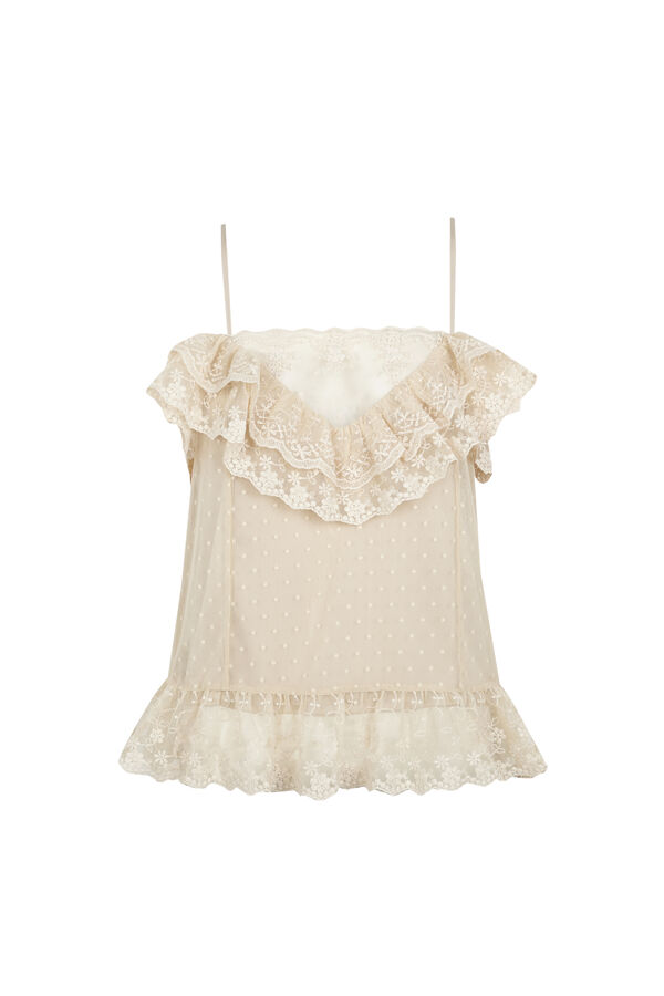 Slowlove Top tirantes lencero Laranja