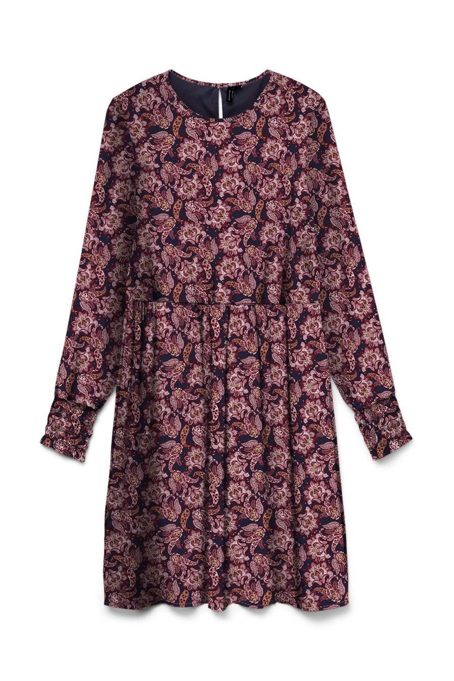 Vestido corto de manga larga