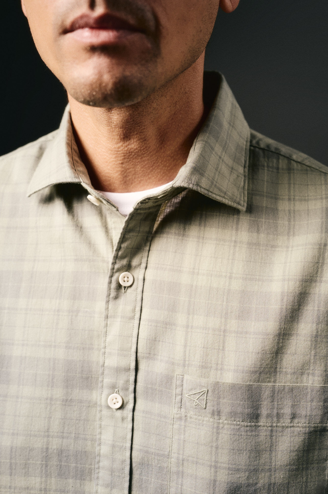 OOTO Camisa cuadro sobretintado