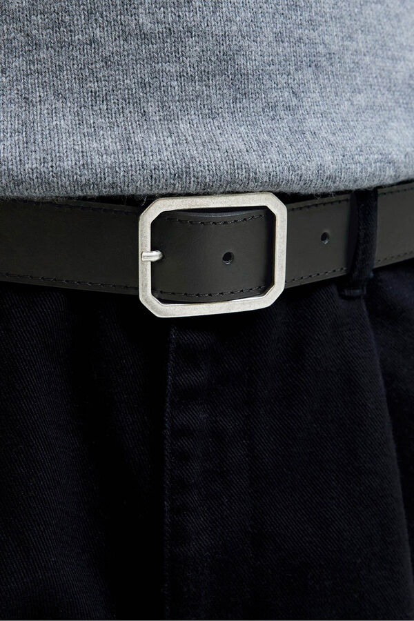 Jack & Jones Cinto com fivela de metal Preto