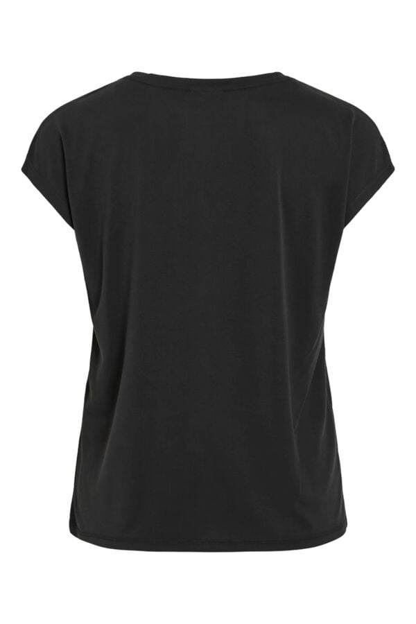 Vila Women's viscose short sleeve T-shirt Black
