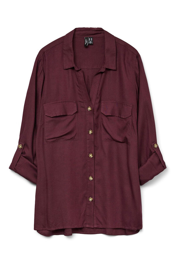 Vero Moda Curve Plus size 3/4 sleeve shirt Purple