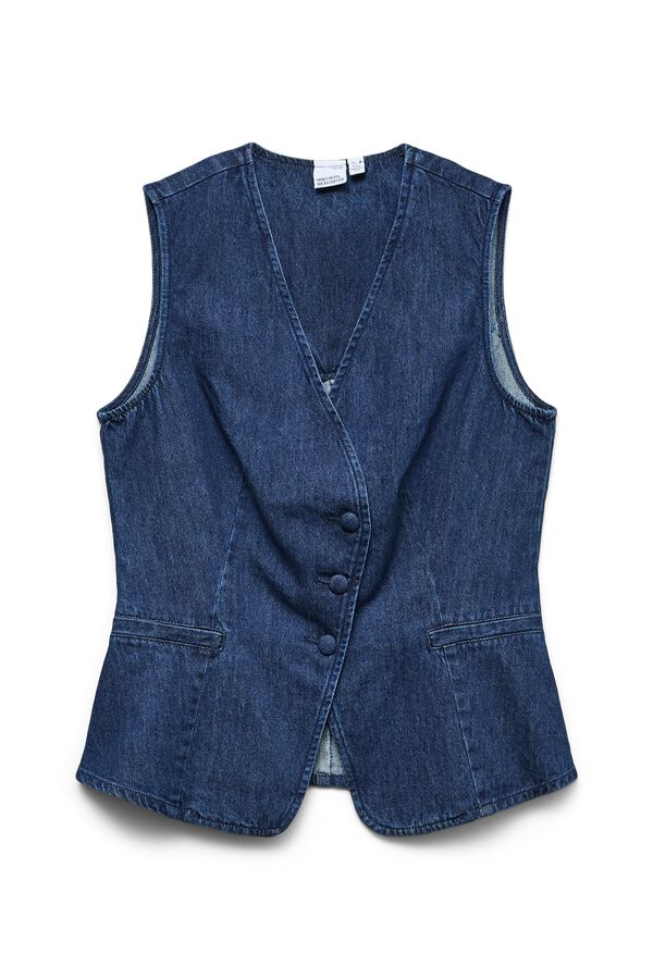 Vero Moda Chaleco denim Azul