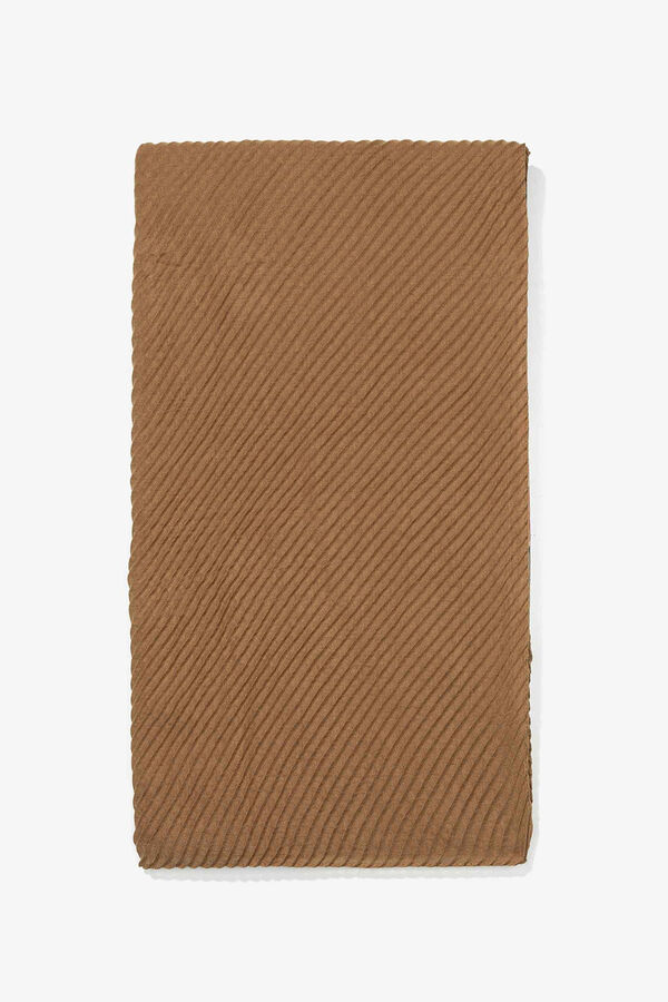 Vilanova Pa&ntilde;uelo Rectangular Plisado Beige