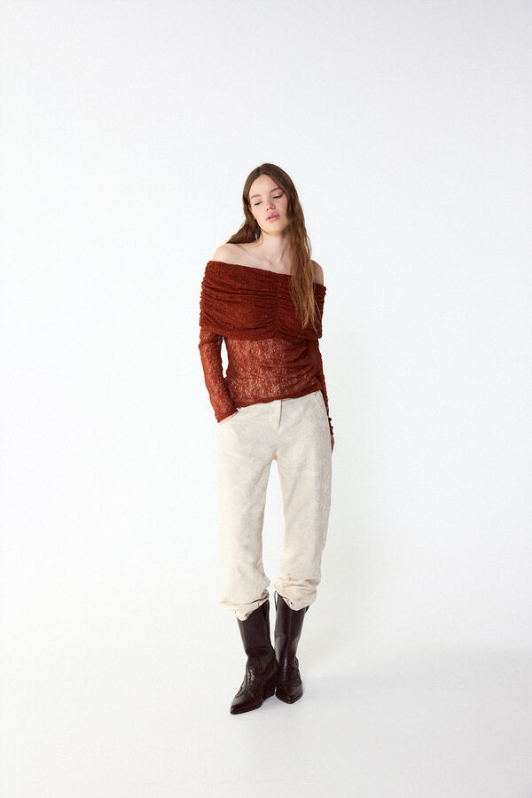 Slowlove Lace camisole top Brown