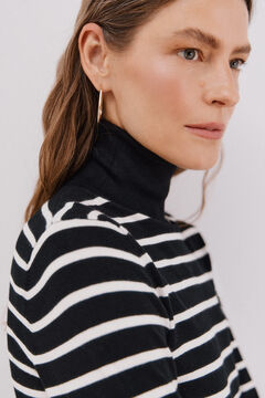 Cortefiel Jersey rayas cuello vuelto