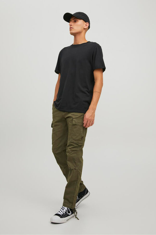 Jack & Jones Pantal&oacute;n cargo regular fit Verde oscuro