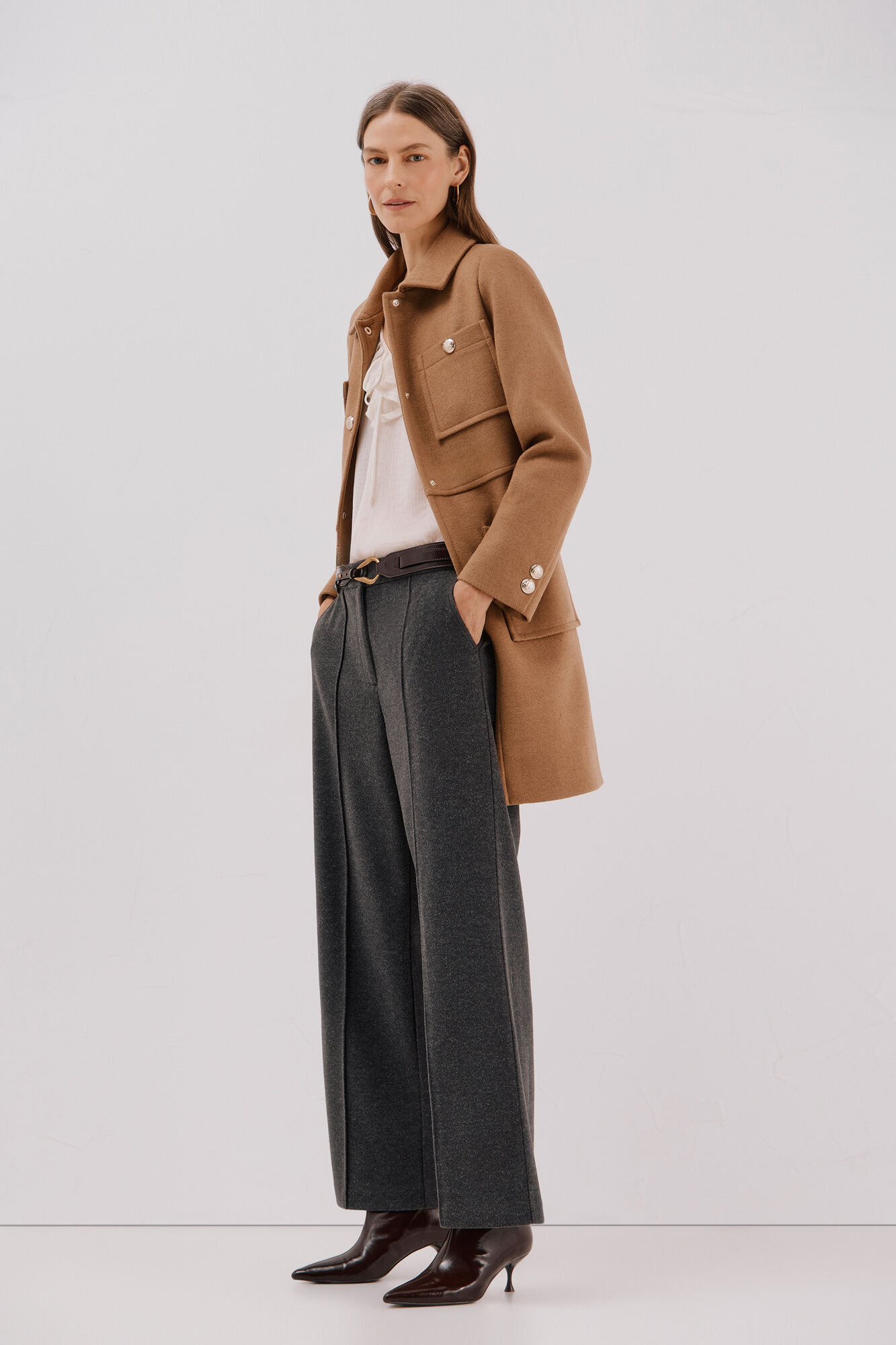 Cortefiel Abrigo botones dorados