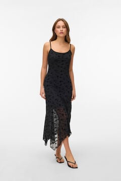 Vero Moda Vestido midi de tirantes Negro