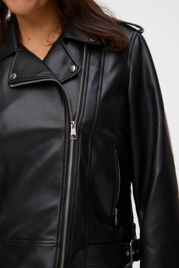 Vero Moda Curve Cazadora biker Negro