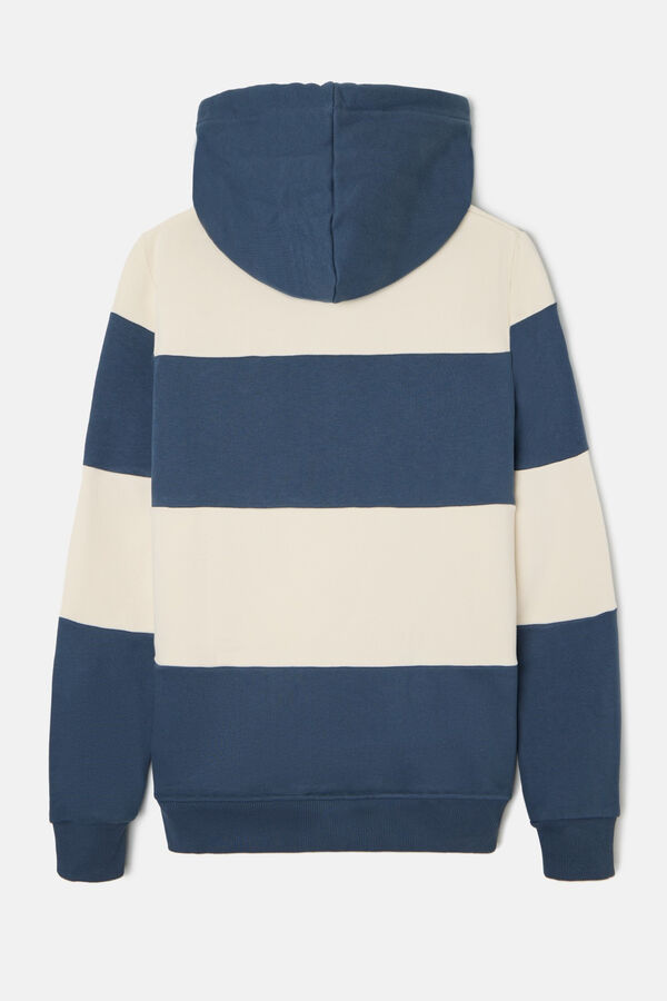 Silbon Sudadera capucha raya ancha Azul marino