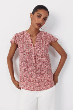 Cortefiel Blusa fluida manga vuelo