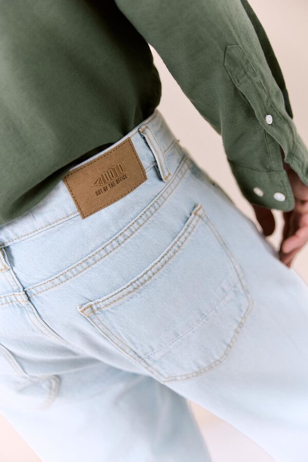 OOTO Pantal&oacute;n vaquero new straight fit Azul Claro