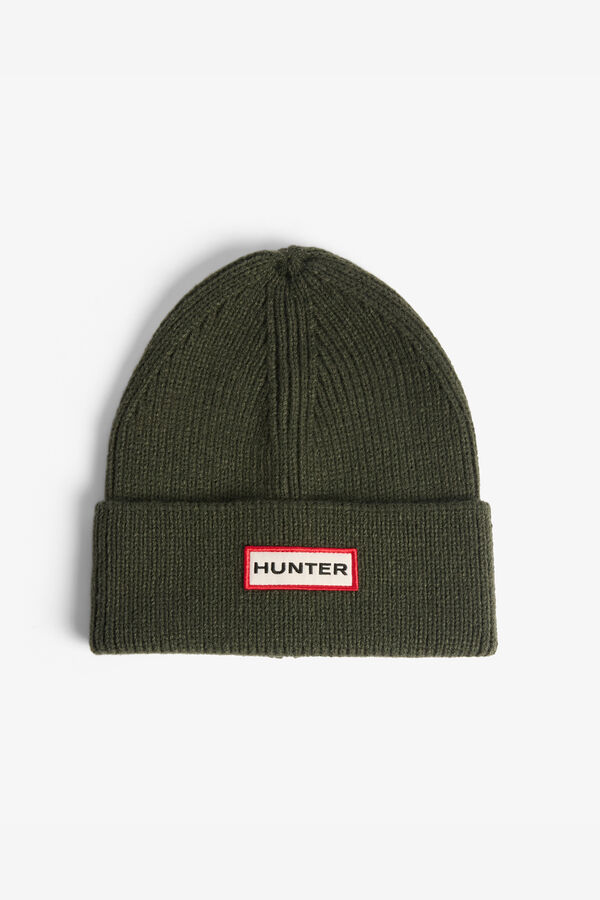 Hunter Conjunto gorro y bufanda Verde oscuro