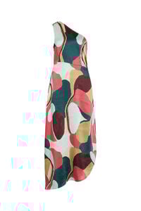 Vila Vestido satinado estampado de fiesta