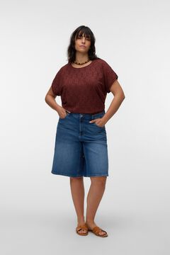Vero Moda Curve Top com detalhes vazados tamanho grande