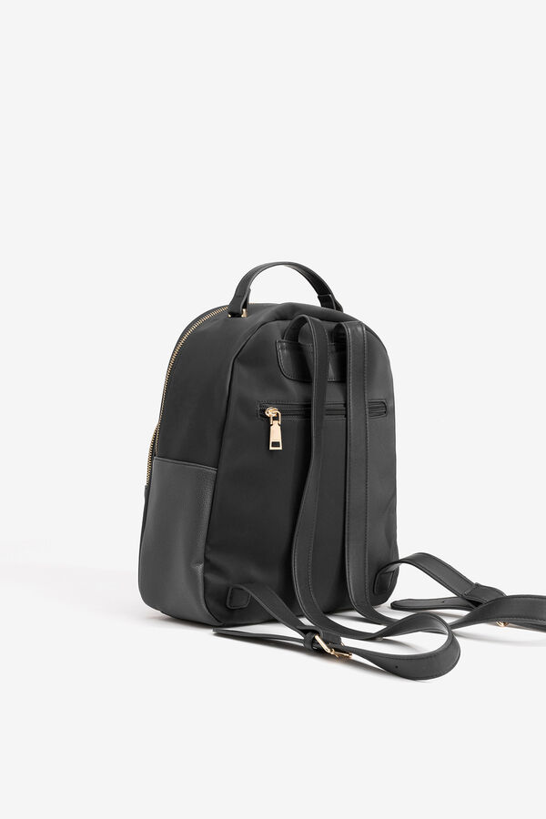 Vilanova Mochila Efecto Piel Negro