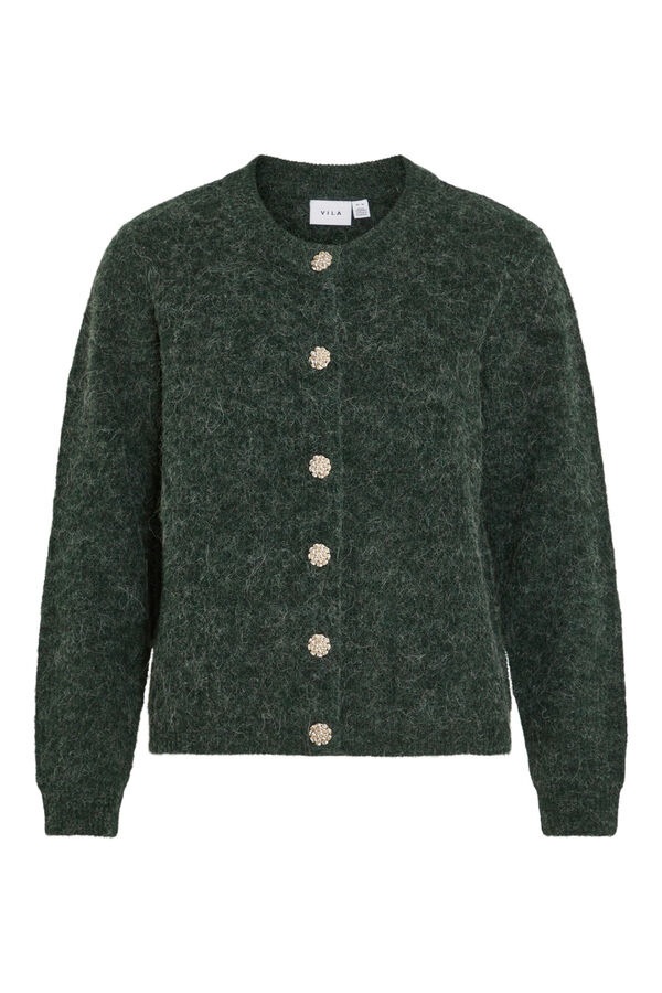 Vila C&aacute;rdigan botones joya Turquesa