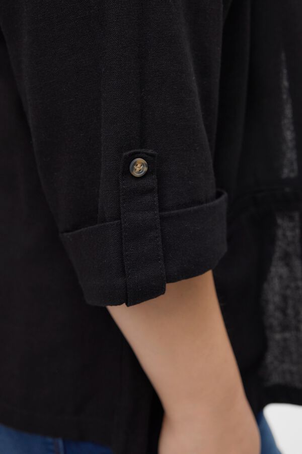 Vero Moda Curve Women's open flap plus size blazer Black