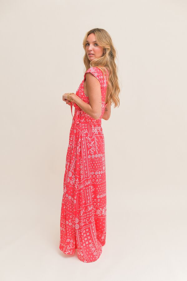 Jaase Vestido comprido Remy Vermelho