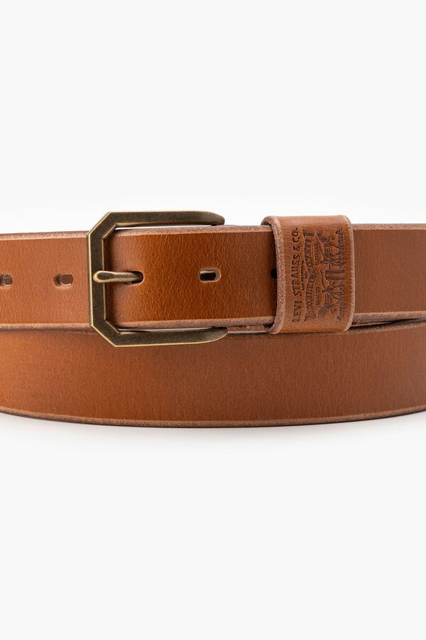 Levi's Cintur&oacute;n hebilla ancha Marr&oacute;n