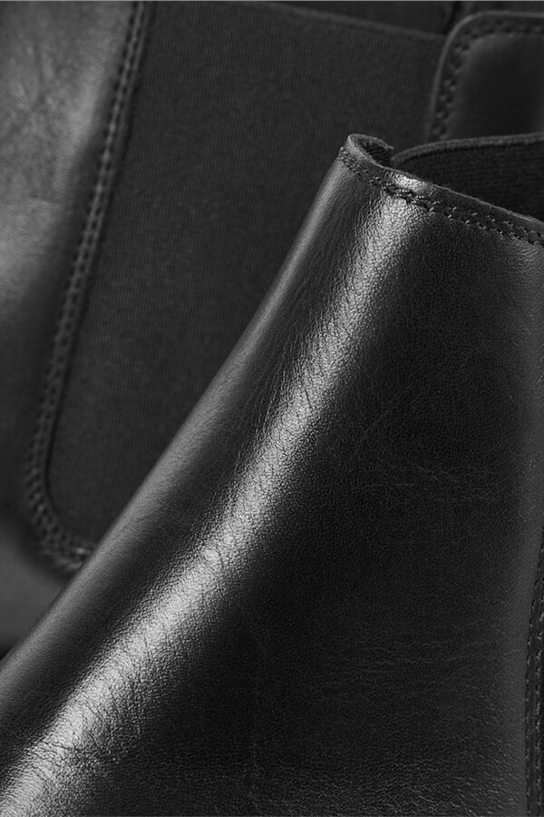 Jack & Jones Chelsea leather boot Black