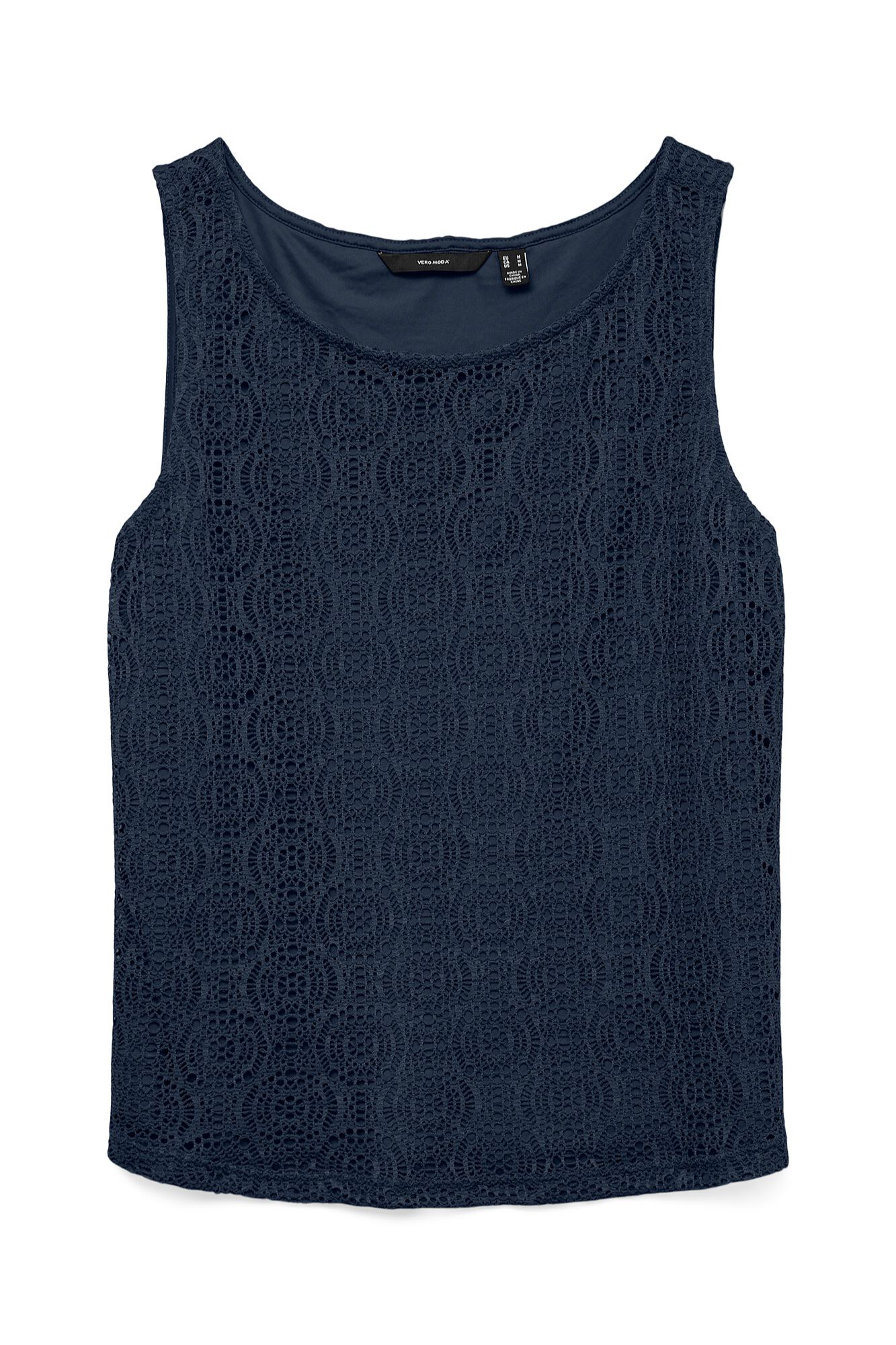 Vero Moda Top dise&ntilde;o crochet de manga sisa