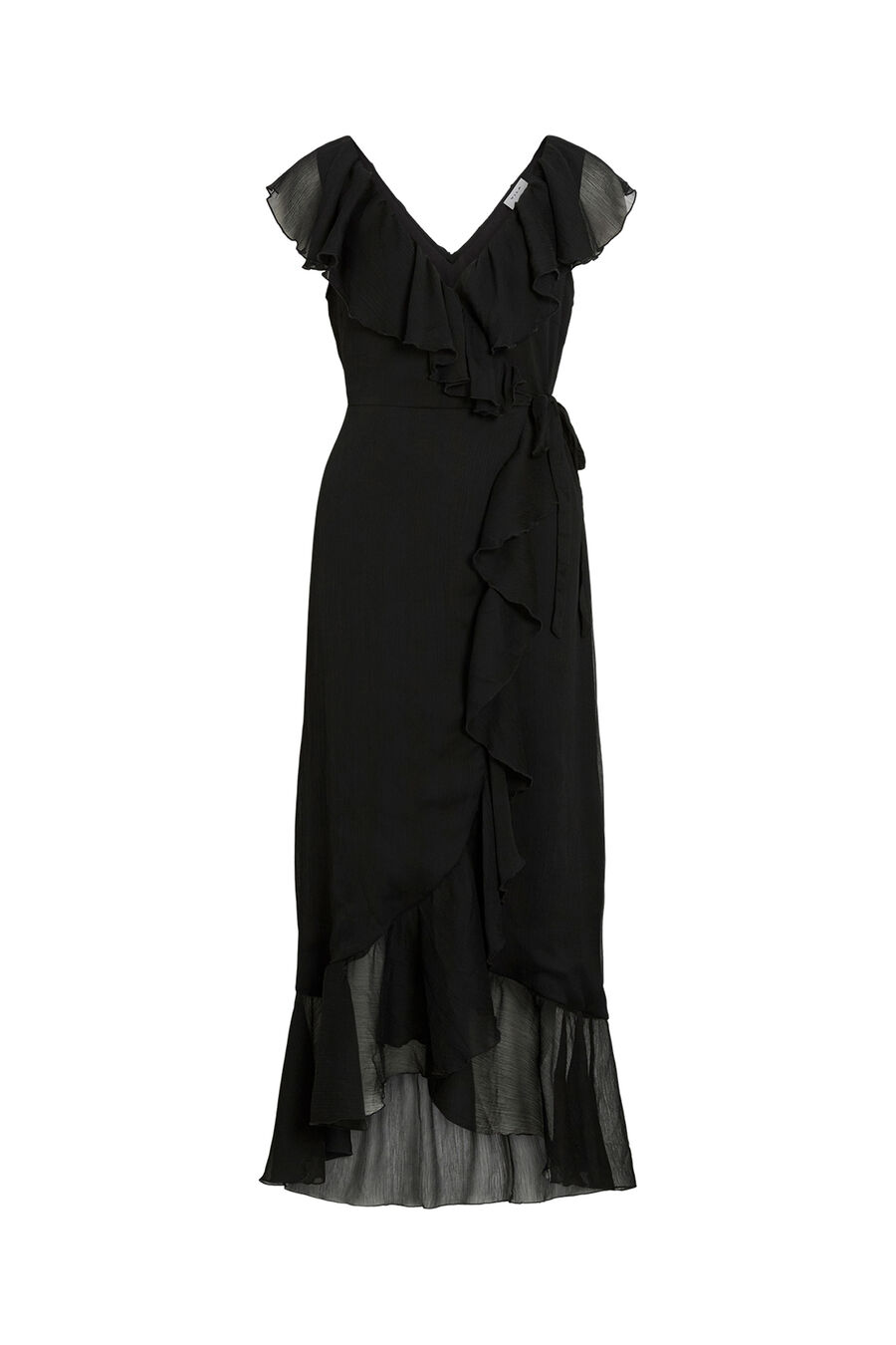 Vestido de gasa midi de fiesta