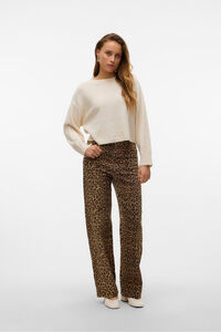 Vero Moda Pantal&oacute;n vaquero animal print
