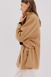 Cortefiel Abrigo capa con tejido ligero