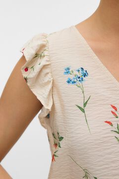 Vero Moda Blusa com folhos nas mangas com decote