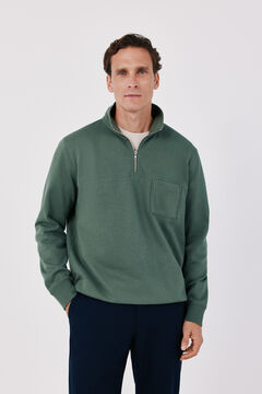 Cortefiel Sudadera cuello cremallera