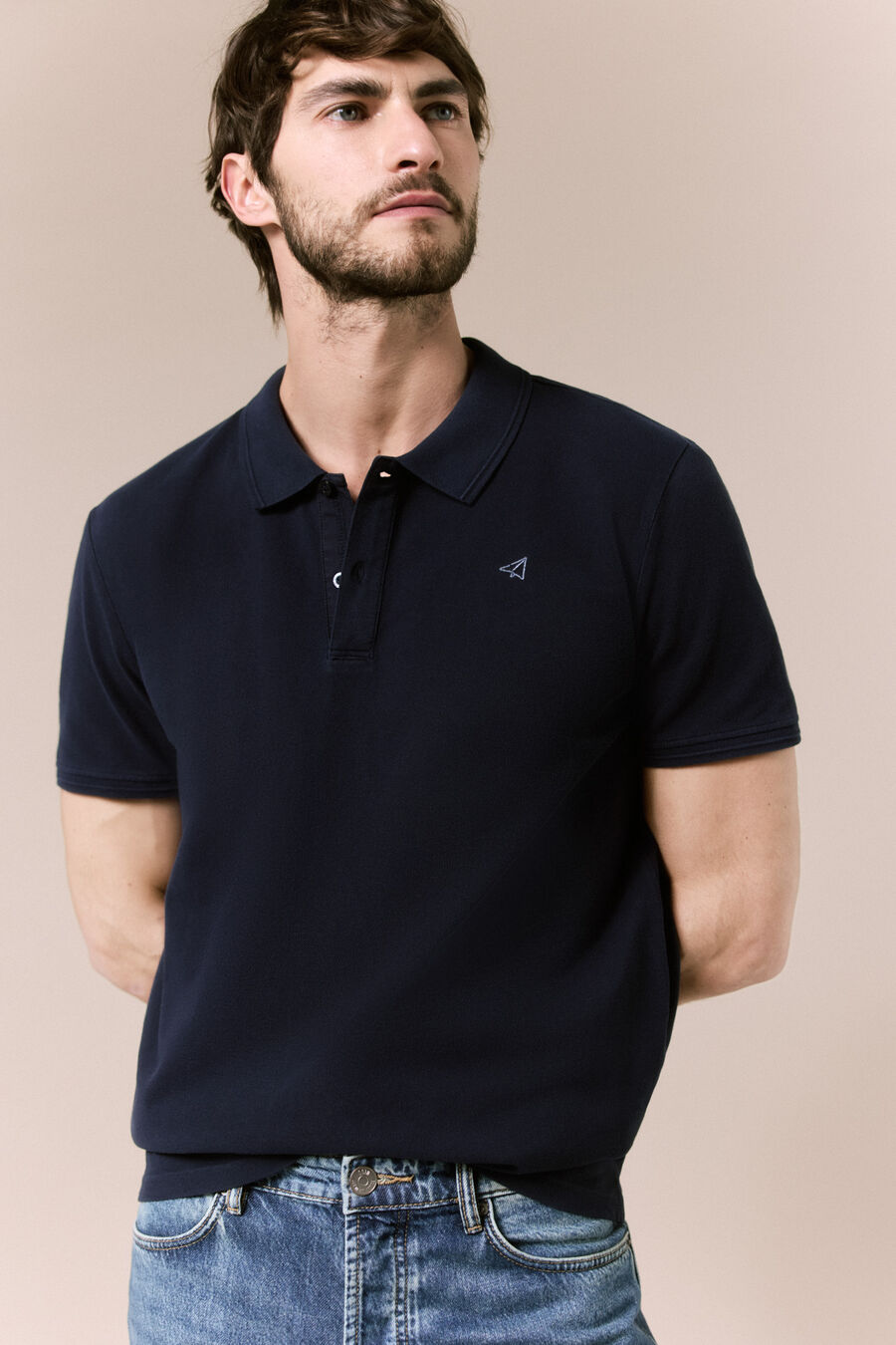 Polo básico piqué lavado