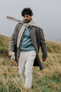 OOTO Sobretudo xadrez ingl&ecirc;s