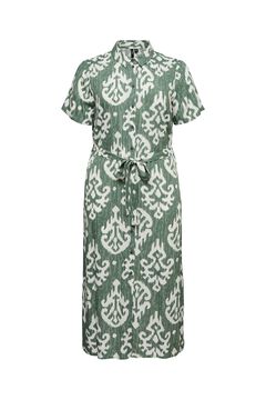 Vero Moda Curve Vestido midi estampado de manga corta talla grande