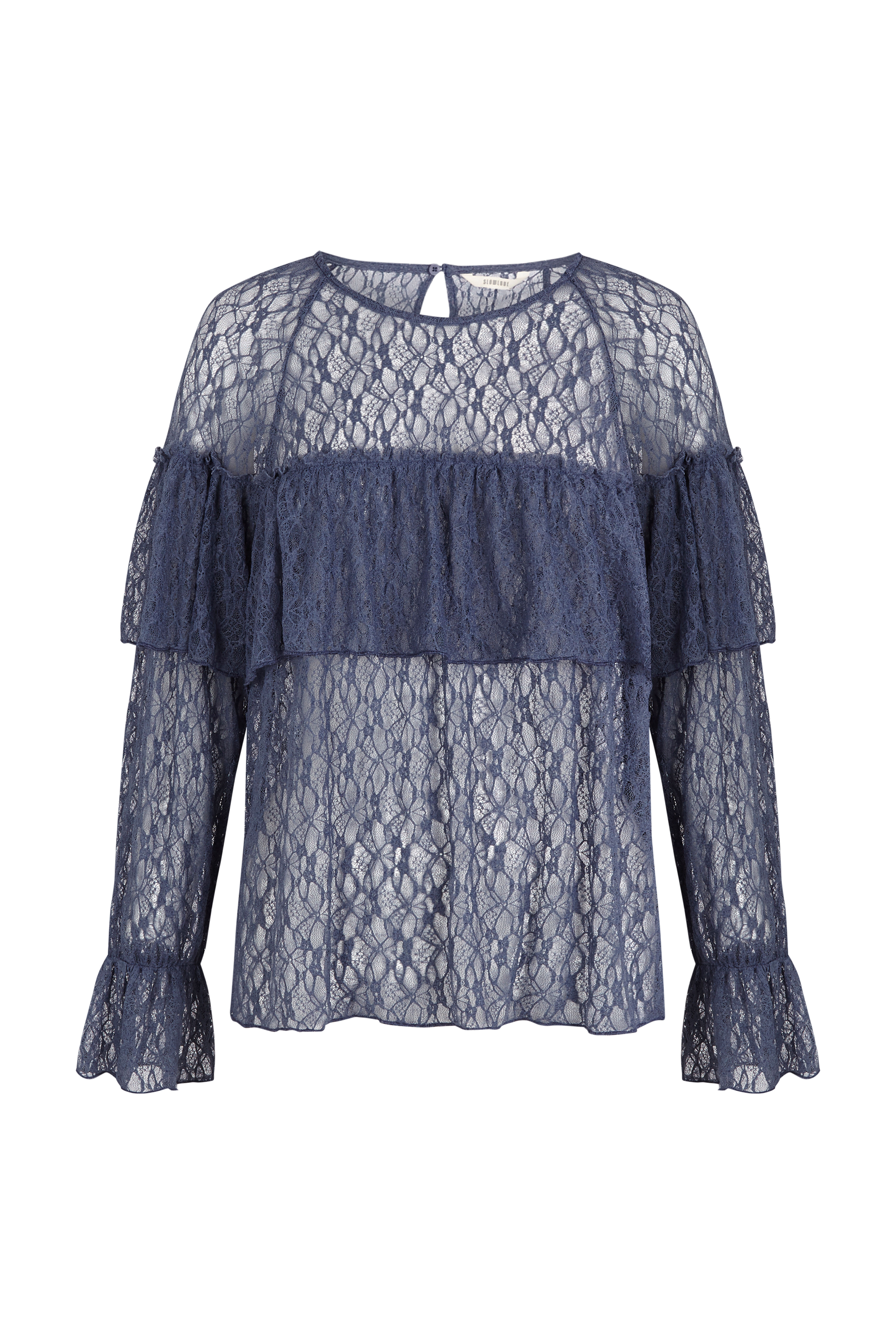 Slowlove Top encaje volante