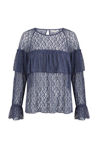 Slowlove Top encaje volante