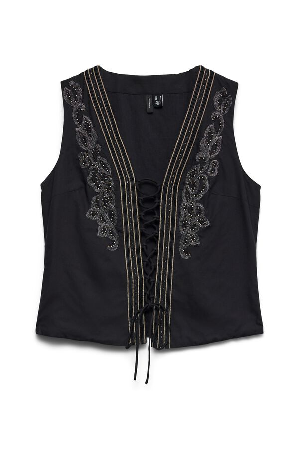 Vero Moda Colete boho Preto