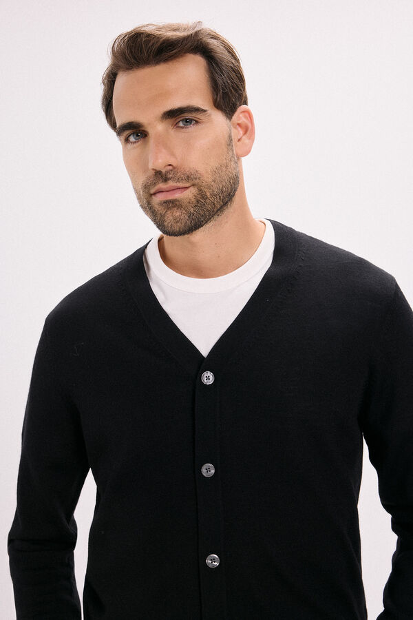 Jack & Jones Regular fit cardigan Black