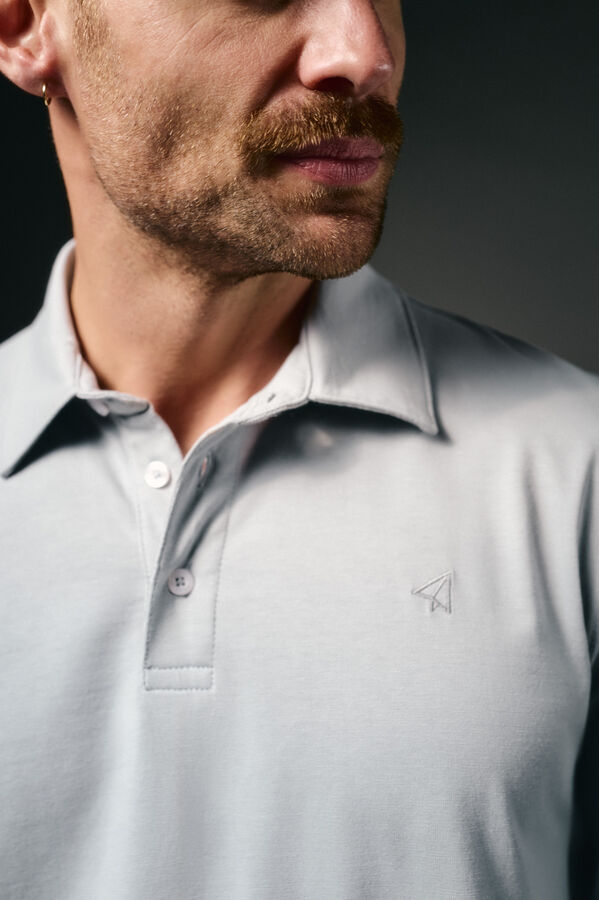 OOTO Long-handed polo Grey