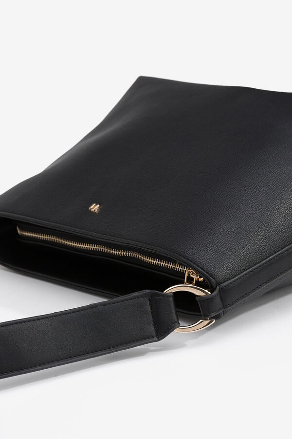 Vilanova Bolso de Hombro con Aros Met&aacute;licos Black