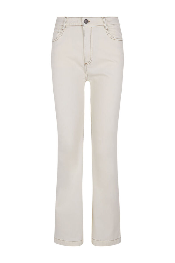 Cortefiel Jeans Bootcut Marfil