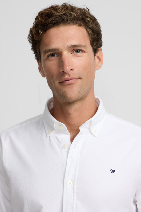 Silbon Camisa sport oxford Blanco