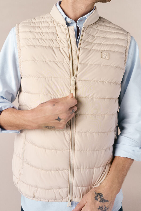 OOTO Chaleco acolchado ultralight Beige
