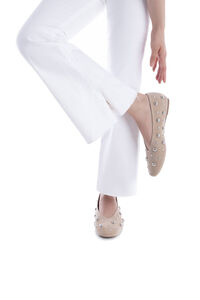 XTI Bailarina antelina con tachuelas