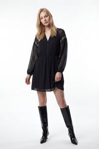 Vila Vestido corto de gasa