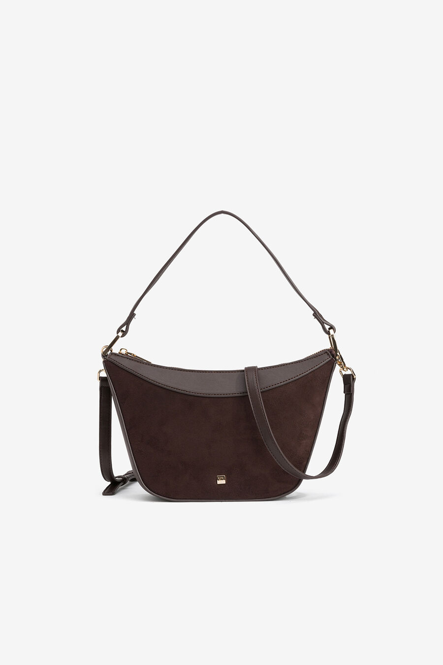 Bolso Efecto Gamuza Combinado