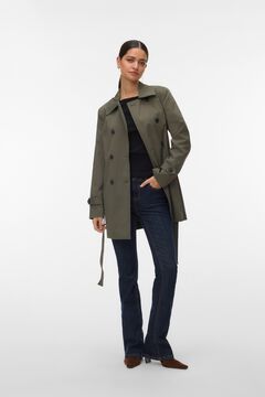 Vero Moda Gabardina 3/4 com cinto para mulher